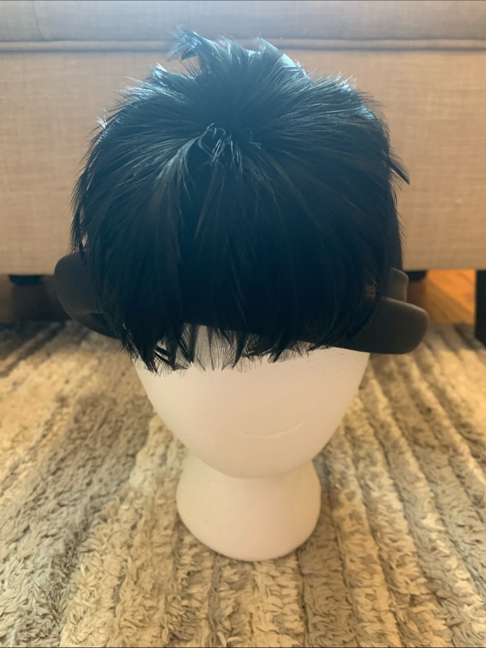 Vintage 80’s Coronet Exclusive Black Bowler with feather and union made tag